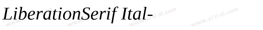 LiberationSerif Ital字体转换